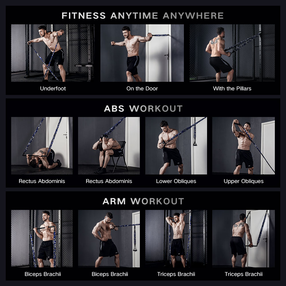 Abs workout with Resistance Band