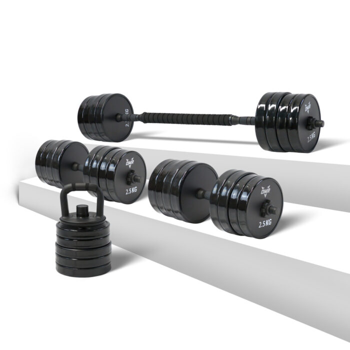 HighQuality OMR 40kg Dumbbell BarBell Set OMR