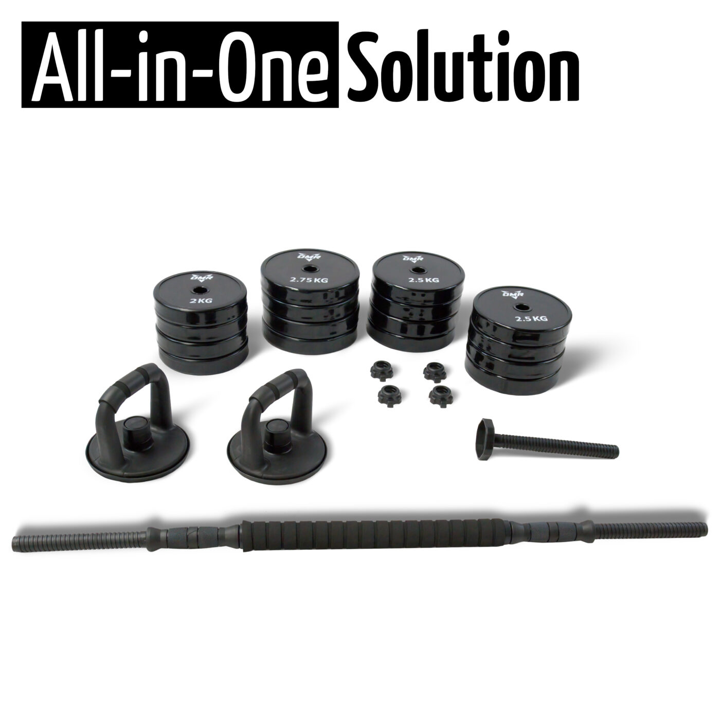 HighQuality OMR 40kg Dumbbell BarBell Set OMR