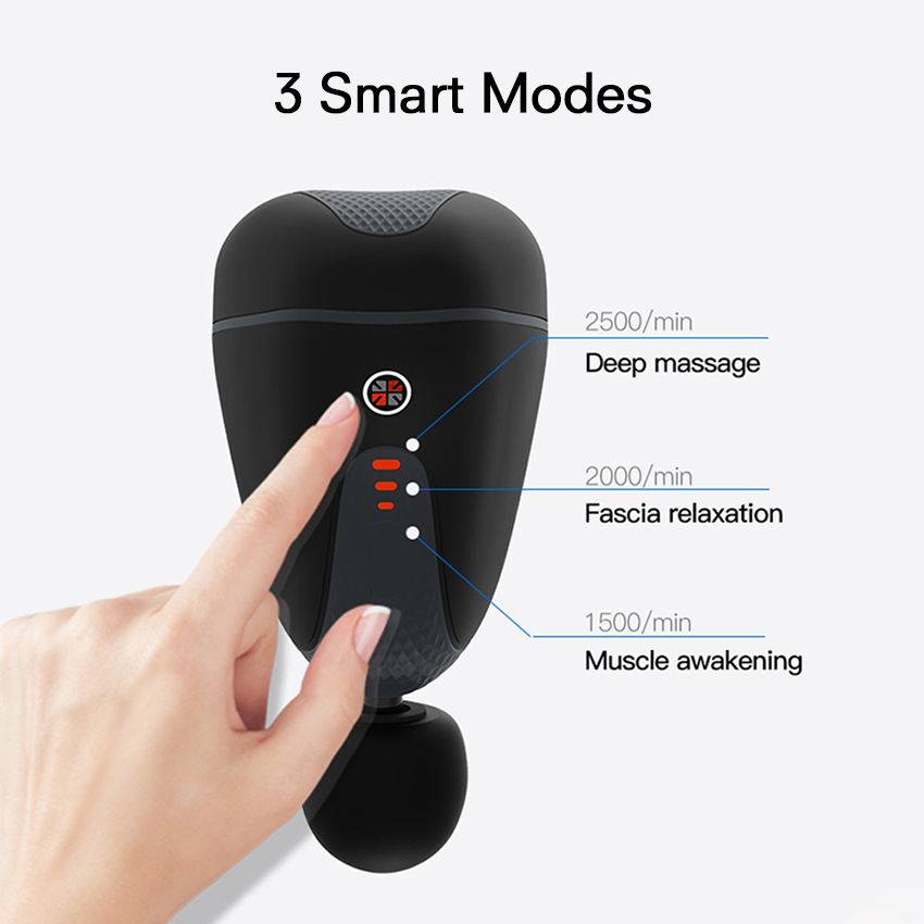 3 Smart Modes in MInni Massage Gun